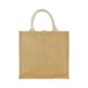 Eco-Friendly Jute Bags with Front Cotton Pocket & Button Closure - Image 4