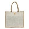 Jute Shopping Bags with Button