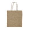 Jute Bags with White Handle
