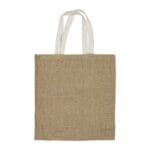 Jute Bags with White Handle