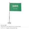 Flag with Metal Pole and Glass Base - Image 7