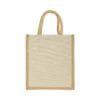 Laminated Cotton Bags with Natural Jute Gusset 10 Oz