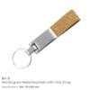 Metal Keychain with Cork Strap - Image 3