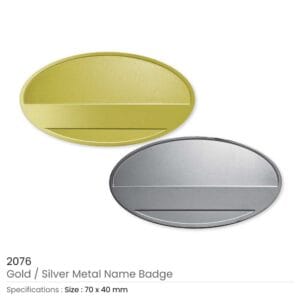 Oval Metal Name Badges - Image 5
