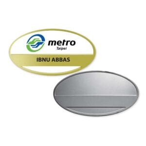 Oval Metal Name Badges - Image 2