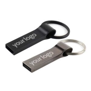 Metal USB Flash with Key Ring 16GB - Image 2