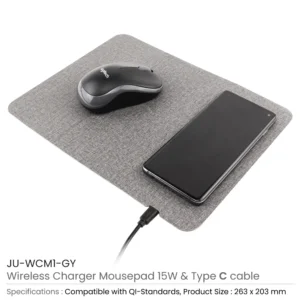 Fast Wireless Charging Mousepad in 15W, Foldable Design, Type-C - Image 3