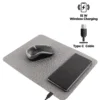 Fast Wireless Charging Mousepad in 15W, Foldable Design, Type-C