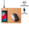 Cork Foldable Mousepads with 15W Wireless Charging Type C