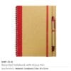 A5 Recycled Spiral Notebook with Stylus Pen & Elastic Band - Image 8