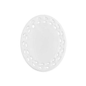 Oval Doily Ceramic Ornaments