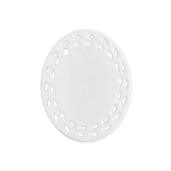 Oval Doily Ceramic Ornaments
