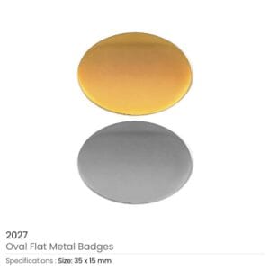 Oval Flat Metal Logo Badges - Image 5