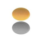 Oval Flat Metal Logo Badges