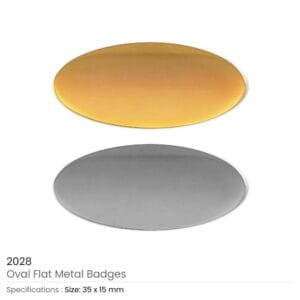 Oval Flat Metal Badges - Image 5