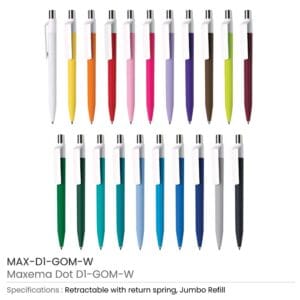 Dot Pens with White Clip - Image 3