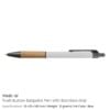 Push Button Ballpoint Pens with Bamboo Grip - Image 4