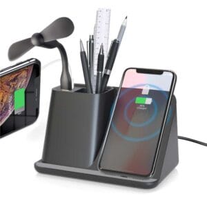 Multifunction Pen Holder with Wireless Charging - Image 2