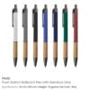 Push Button Ballpoint Pens with Bamboo Grip - Image 3