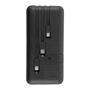Powerbank with Inbuilt Cables 8000 mAh