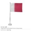 Flag with Metal Pole and Glass Base - Image 5