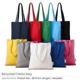 Recycled Cotton Bags, Durable Long Strap - Image 3