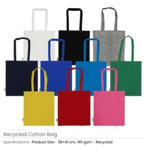 Recycled Cotton Bags GSM 145 - Image 3