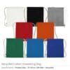 Recycled Drawstring Cotton Bags GSM 145 - Image 3