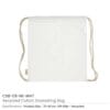 Recycled Drawstring Cotton Bags GSM 145 - Image 14
