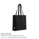 Recycled Cotton Tote Bags with Gusset 220 GSM - Image 9