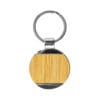 Round Bamboo & Metal Keychains 32mm - Image 4