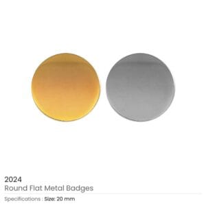 Round Flat Metal Badges 20mm - Image 3