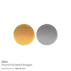 Round Flat Metal Logo Badges - Image 5