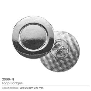 Round Logo Badges with Pin - Image 3