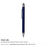 Rubberized Stylus Metal Pens - Image 4