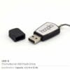 Black Rubberized USB Flash - Image 3