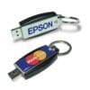 Slide Button USB with Key Holder 4GB - Image 3