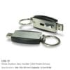 Slide Button USB with Key Holder 4GB - Image 4