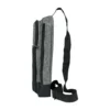 Sling Crossbody Bags in Grey and Black Polyester Material - Image 6
