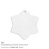 Snowflake Ceramic Ornaments - Image 3