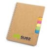 Spiral Notebook with Sticky Note and Pen - Image 2