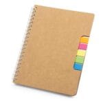 Spiral Notebook with Sticky Note and Pen