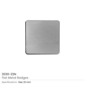 Square Flat Metal Badges - Image 3