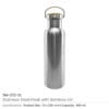 Stainless Steel Bamboo Flask - Image 7