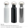 Stainless Steel Bamboo Flask - Image 3
