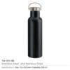 Stainless Steel Bamboo Flask - Image 4