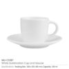 Sublimation Cup and Saucer - Image 3