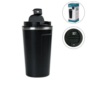 Temperature Display Black Tumblers in SS 510ml