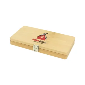 Tool Set in Bamboo Box with Silver Lock - Image 2