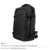 Travel Backpacks in Black Polyester Material - Image 3